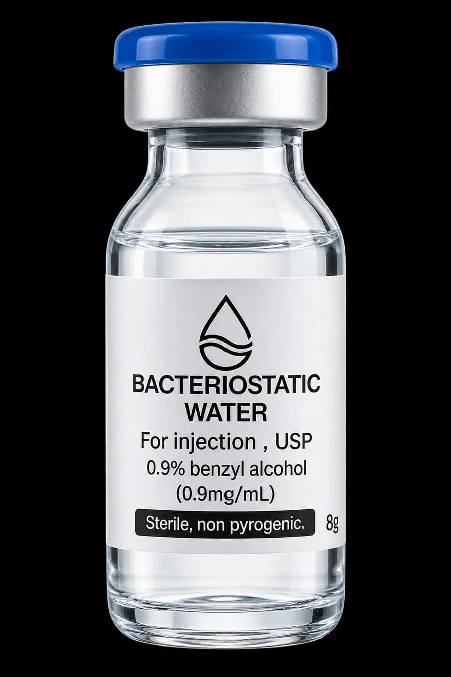 Frasco de Água Bacteriostática 10ml estéril